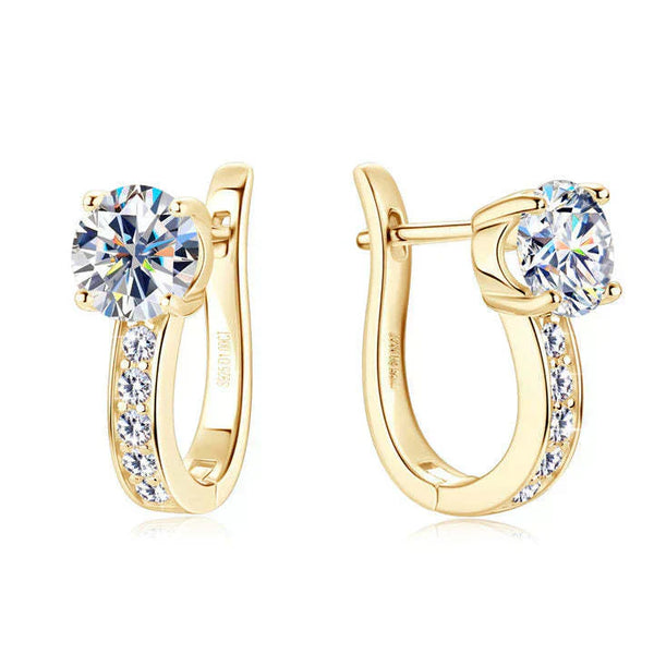 Fülbevalók Moissanite-tal